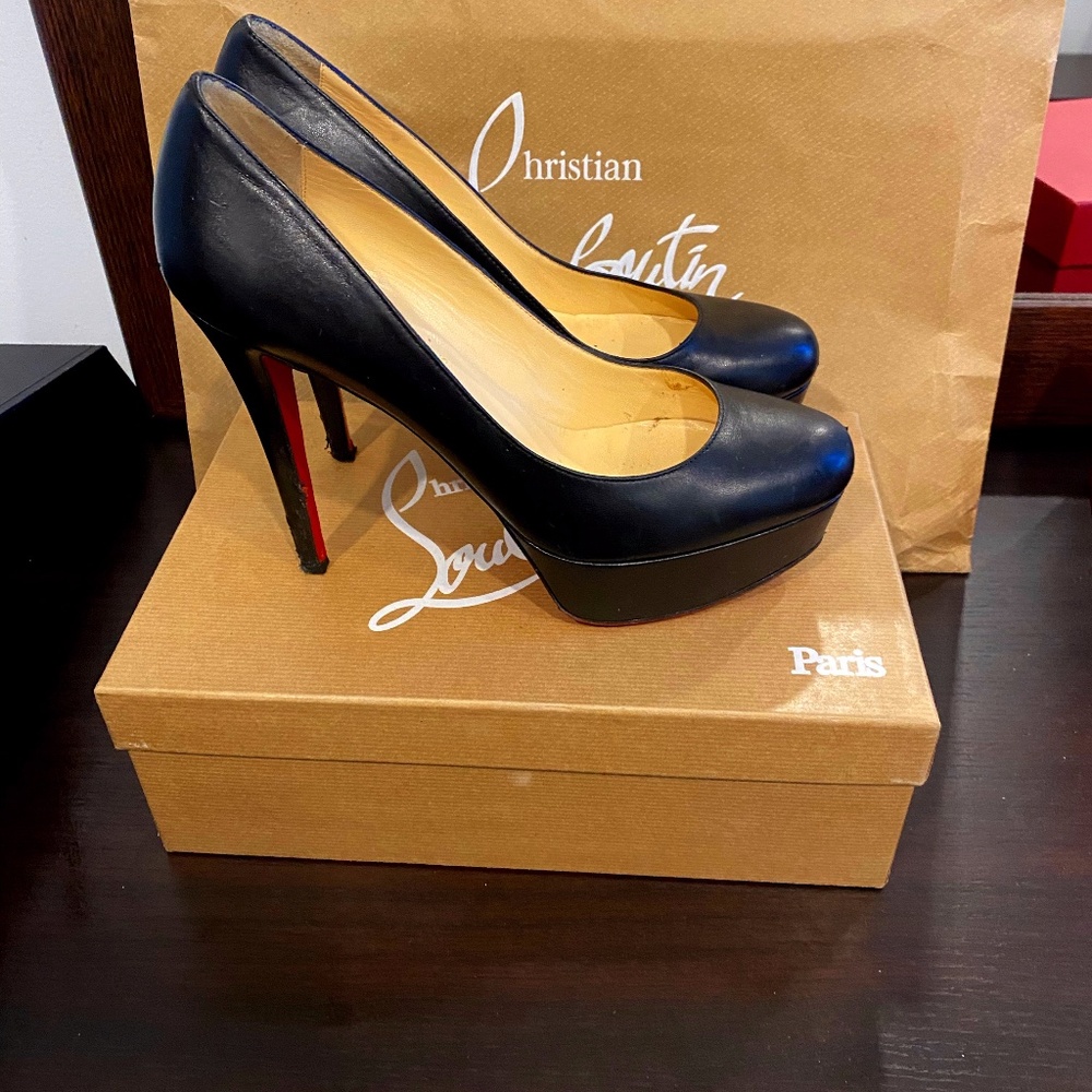 Christian Louboutin Platform Black Shoes